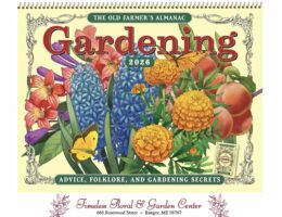 Gardening calendar ready for your printed logo