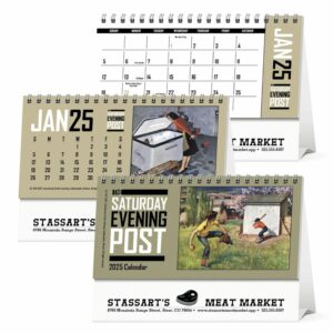 free standing desk calendars ready for your printed logo